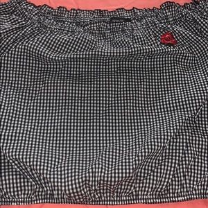 Cropped off the shoulders blouse